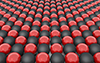 Black ｜ Red ｜ Sphere ――Background ｜ Free material ――Full HD size: 1,920 × 1,200 pixels