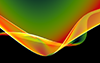 Red | Waveform | Gradation --Background | Free material --Full HD size: 1,920 x 1,200 pixels