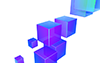 Cube ｜ Solid ｜ Gradient ――Background ｜ Free material ――Full HD size: 1,920 × 1,200 pixels