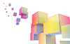 Cube ｜ Solid ｜ Gradient ――Background ｜ Free material ――Full HD size: 1,920 × 1,200 pixels