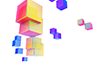 Cube ｜ Solid ｜ Gradient ――Background ｜ Free material ――Full HD size: 1,920 × 1,200 pixels
