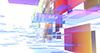 Different space ｜ Perspective ｜ Blue system ――Background ｜ Free material ―― 4K size: 4,096 × 2,160 pixels