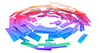 Cycle | Object | Blue --Background | Free Material-- 4K Size: 4,096 x 2,160 pixels