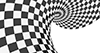 Twisted space | White and black --Background | Free material-- 4K size: 4,096 x 2,160 pixels