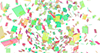 Bursting ｜ Lively ｜ Innumerable / Green system ――Background ｜ Free material ―― 4K size: 4,096 × 2,160 pixels