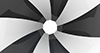Rotation | Circle | White and Black --Background | Free Material-- 4K Size: 4,096 x 2,160 pixels