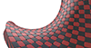 Waviness ｜ Red ｜ Extreme ――Bending ――Background ｜ Free material ――4K size: 4,096 × 2,160 pixels