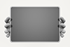 Square ｜ Hand ｜ Blackboard ｜ Bulletin Board --Background ｜ Free Material --Image Size: 3,000 x 2,000 pixels