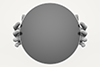 Hand ｜ Round ｜ Grab ｜ Black --Background ｜ Free material --Image size: 3,000 x 2,000 pixels