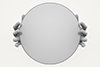 Circle ｜ Hand ｜ Attention ｜ Circle ――Background ｜ Free material ――Image size: 3,000 × 2,000 pixels