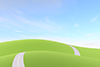 Road ｜ Field ｜ Nature ｜ Sky ――Background ｜ Free material ――Image size: 3,000 × 2,000 pixels
