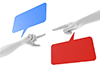Speech bubble ｜ Opinion ｜ Discussion ｜ Discussion ――Background ｜ Free material ――Image size: 3,000 × 2,000 pixels