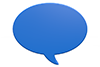 Speech bubble ｜ Blue ｜ Impression ｜ Opinion ――Background ｜ Free material ――Image size: 3,000 × 2,000 pixels