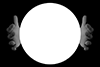 Hand ｜ Circle ｜ Circle ｜ Light --Background ｜ Free material --Image size: 3,000 x 2,000 pixels