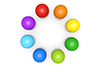 Sphere ｜ Ball ｜ Circle ｜ Colorful --Background ｜ Free material --Image size: 3,000 x 2,000 pixels