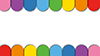 Rainbow ｜ Colorful ｜ Line ――Background ｜ Free material ――Full HD size: 1,920 × 1,080 pixels