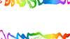 Rainbow color ｜ Colorful ｜ Top and bottom lines ――Background ｜ Free material ――Full HD size: 1,920 × 1,080 pixels