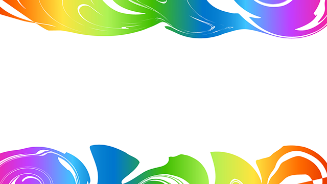 Rainbow color ｜ Colorful ｜ Top and bottom lines --Background / Photo / Wallpaper / Desktop picture / Free background --Full HD size: 1,920 x 1,080 pixels