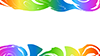 Rainbow color ｜ Colorful ｜ Top and bottom lines ――Background ｜ Free material ――Full HD size: 1,920 × 1,080 pixels