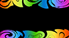 Rainbow color ｜ Colorful ｜ Top and bottom lines ――Background ｜ Free material ――Full HD size: 1,920 × 1,080 pixels