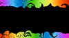 Rainbow color ｜ Colorful ｜ Top and bottom lines ――Background ｜ Free material ――Full HD size: 1,920 × 1,080 pixels