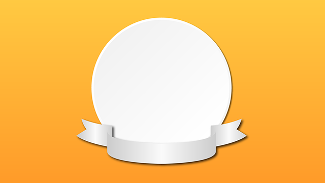 Yellow ｜ Circle ｜ Ribbon --Background / Photo / Wallpaper / Desktop picture / Free background --Full HD size: 1,920 × 1,080 pixels
