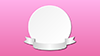 Pink ｜ Circle ｜ Ribbon --Background ｜ Free Material --Full HD Size: 1,920 × 1,080 pixels