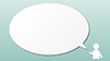 Green system | Speech bubble --Background | Free material --Full HD size: 1,920 x 1,080 pixels