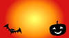 Halloween ｜ Pumpkin ｜ Bat ――Background ｜ Free material ――Full HD size: 1,920 × 1,080 pixels