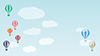 Balloon | Clouds-Background | Free Material-Full HD Size: 1,920 x 1,080 pixels
