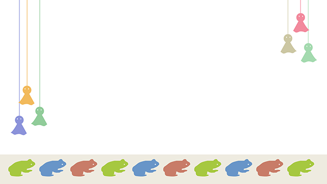 Frog ｜ Doll --Background / Photo / Wallpaper / Desktop Picture / Free Background --Full HD Size: 1,920 × 1,080 pixels
